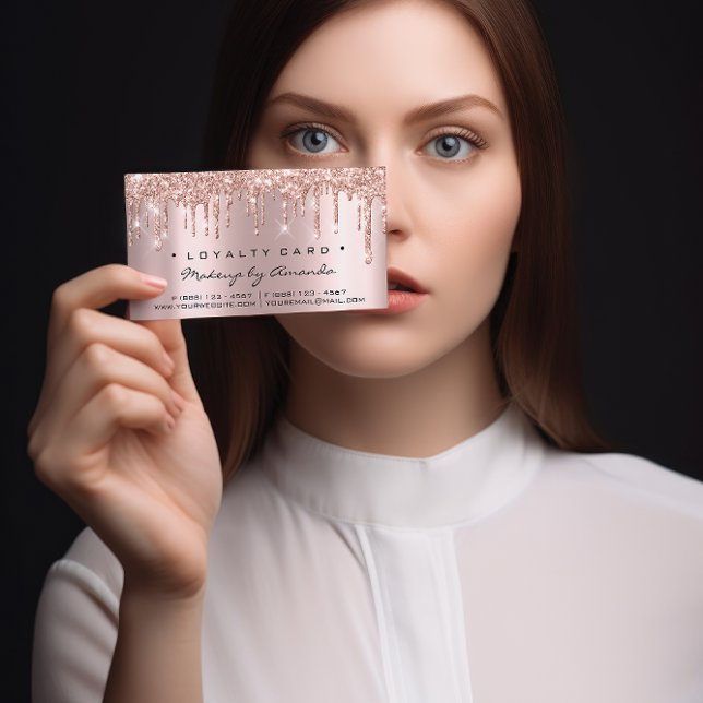 Loyalty Card 6 Punch Makeup Lashes Herzstück Rose  Treuekarte (Von Creator hochgeladen)