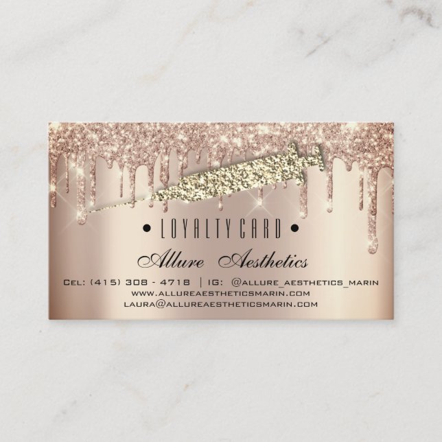 Loyalty Card 6 Punch Makeust Spritze Treuekarte (Vorderseite)