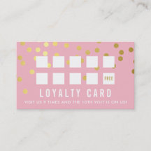 LOYALTY CARD glam conetti gold blassrosa
