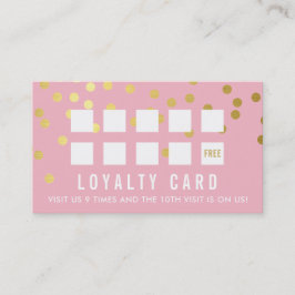 LOYALTY CARD glam conetti gold blassrosa Treuekarte