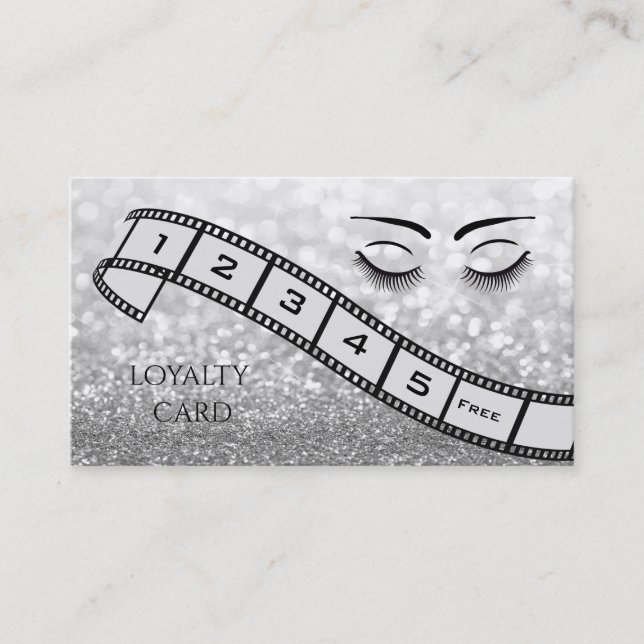 Loyalty-Card-glitterie filmischen Strip Wimpern Au Treuekarte (Vorderseite)