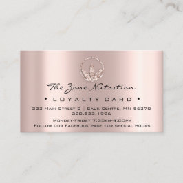 Loyalty Card Nutrition Health Kraut Rose 10 Wheel Treuekarte