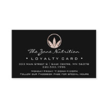 Loyalty Card Nutrition Health Kraut Rose 21 Black