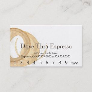 Loyalty Cheltenham Schriftart Kaffeebecher Treuekarte