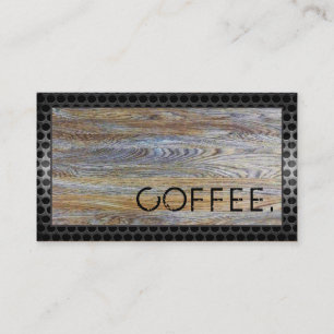 Loyalty Coffee Punch Holz Look Modern Metal #2 Treuekarte