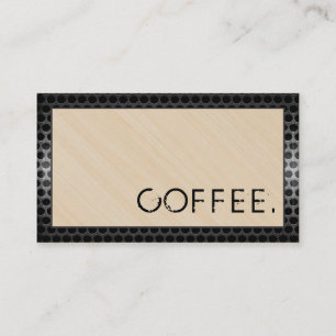 Loyalty Coffee Punch Holz Look Moderner Metal #12 Treuekarte