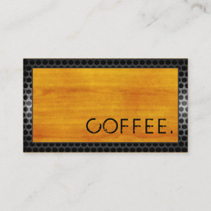 Loyalty Coffee Punch Holz Look Moderner Metal #6 Treuekarte