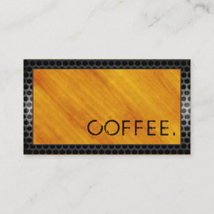 Loyalty Coffee Punch Holz Look Moderner Metal #7 Treuekarte