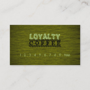 Loyalty Coffee Punch Holzschau #6 Treuekarte
