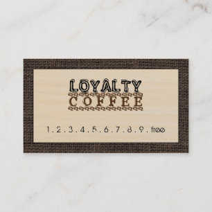 Loyalty Coffee Punch Modern Wood #3 Treuekarte