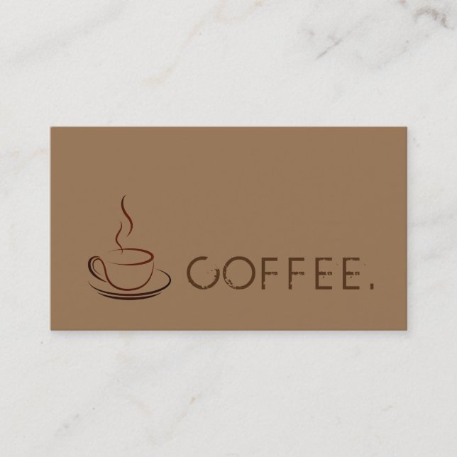 Loyalty Coffee Punch Moderner Hintergrund Treuekarte (Vorderseite)