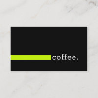 Loyalty Coffee Punch Schlicht Black Modern Volt