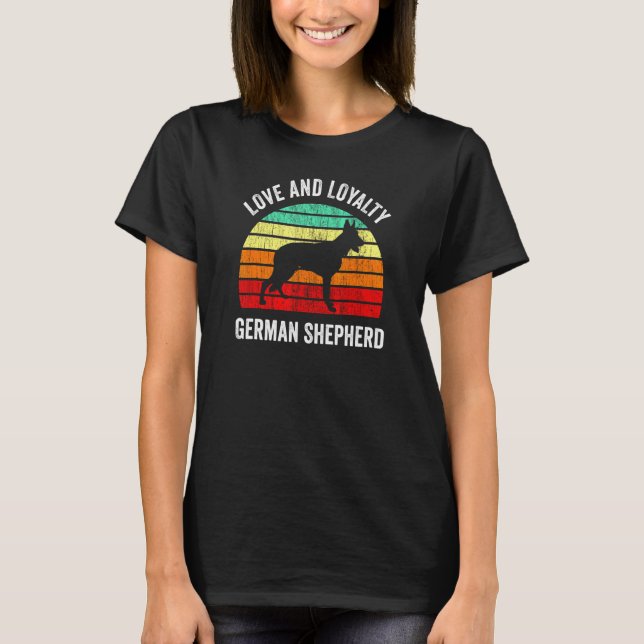 Loyalty German Shepherd T-Shirt (Vorderseite)