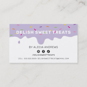 LOYALTY REWARDS Zuckerguss Tropfen Sprinklen lila Treuekarte