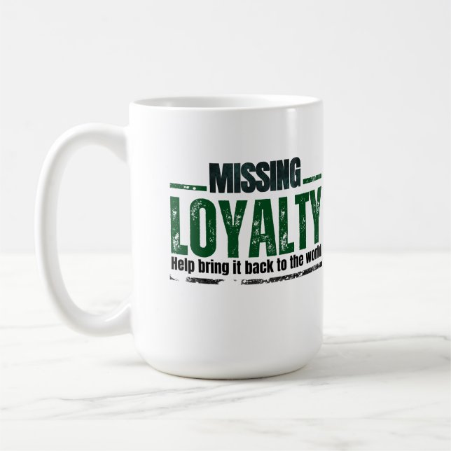 Loyalty white kaffeetasse (Links)