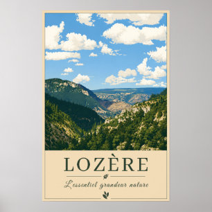 Lozère – Täler – Vintage-Reiseposter Poster