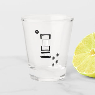 LP-ähnliche E-Gitarrenikone Schnapsglas