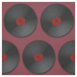 LP-Schallplatten-Muster Stoff