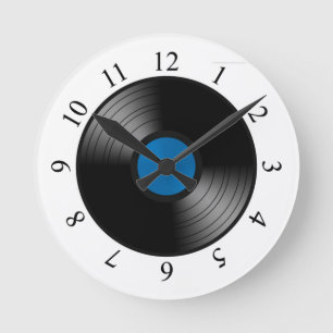 LP-Schallplatten-Wanduhr Runde Wanduhr