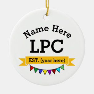 LPC-Geschenk Lizenzierter Beruflicher Berater Keramik Ornament