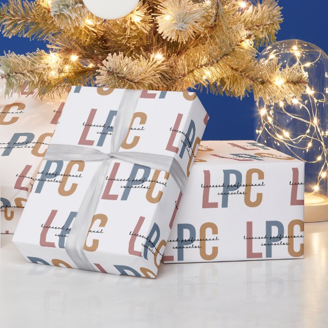 LPC lizenzierter Beruflicher Berater Geschenkpapier (Feiertage)
