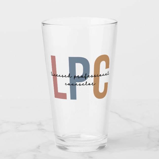 LPC lizenzierter Beruflicher Berater Glas (Vorderseite)