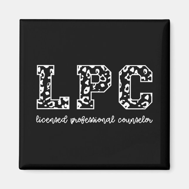 LPC lizenzierter Beruflicher Counselor Leopard Pri Magnet (Vorne)