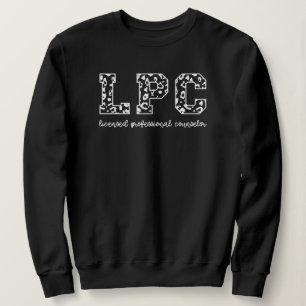 LPC lizenzierter Beruflicher Counselor Leopard Pri Sweatshirt