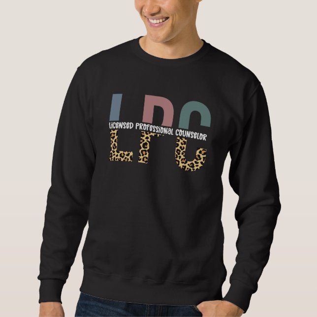 LPC-lizenziertes Berufliches Counselor-Geschenk Sweatshirt (Vorderseite)