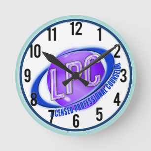 LPC SWOOSH LOGO LIZENZIERTER BERUFLICHER ANWENDER RUNDE WANDUHR