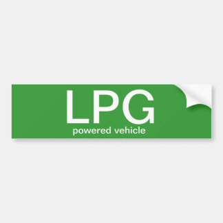 LPG angetriebenes Fahrzeug - Autoaufkleber