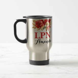 LPN Aquarell Rot Weihnachtsgrün Abschluss Reisebecher