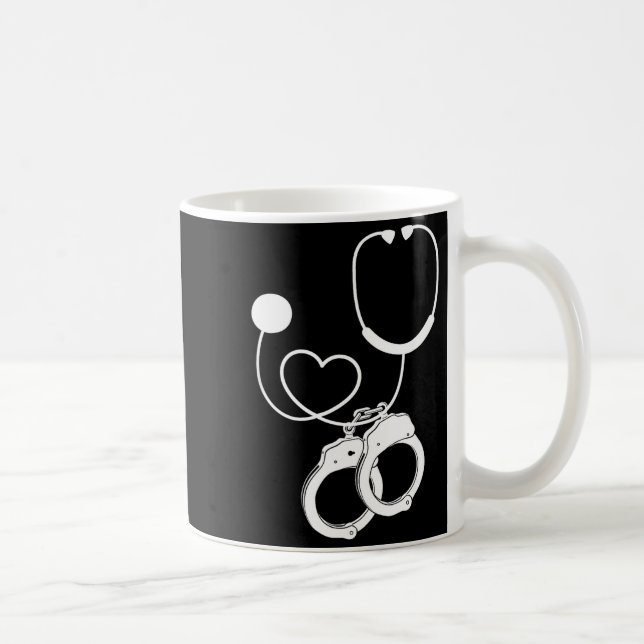 Lpn Correctional Nurse Nursing Stethoscope Officer Kaffeetasse (Rechts)