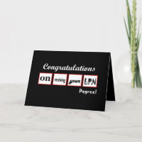 LPN Degree - INDIVIDUELLE NAME Glückwunsch
