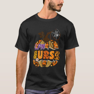 Lpn Krankenpfleger Stethoskop Halloween Kürbis Leo T-Shirt