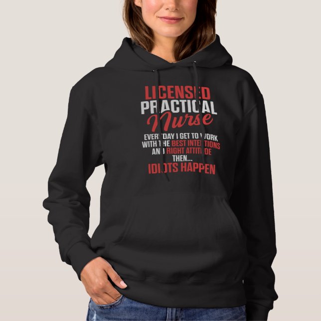 LPN Licensed Practical Nurse Work RN Nursing Hoodie (Vorderseite)