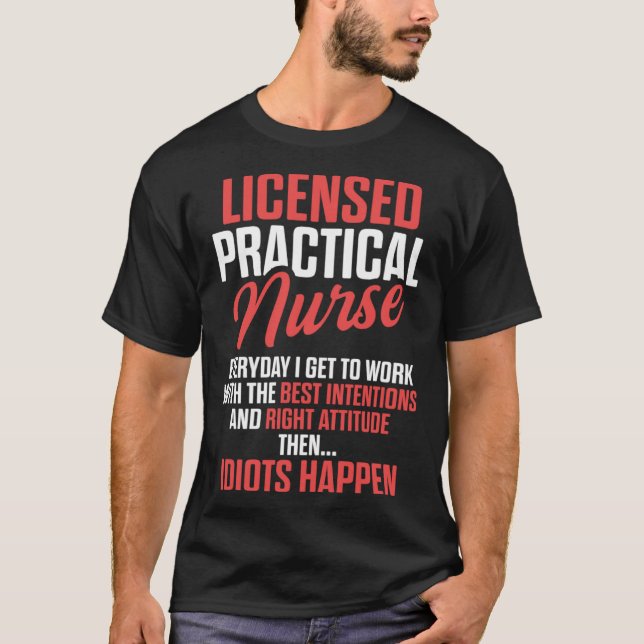 LPN Licensed Practical Nurse Work RN Nursing T-Shirt (Vorderseite)