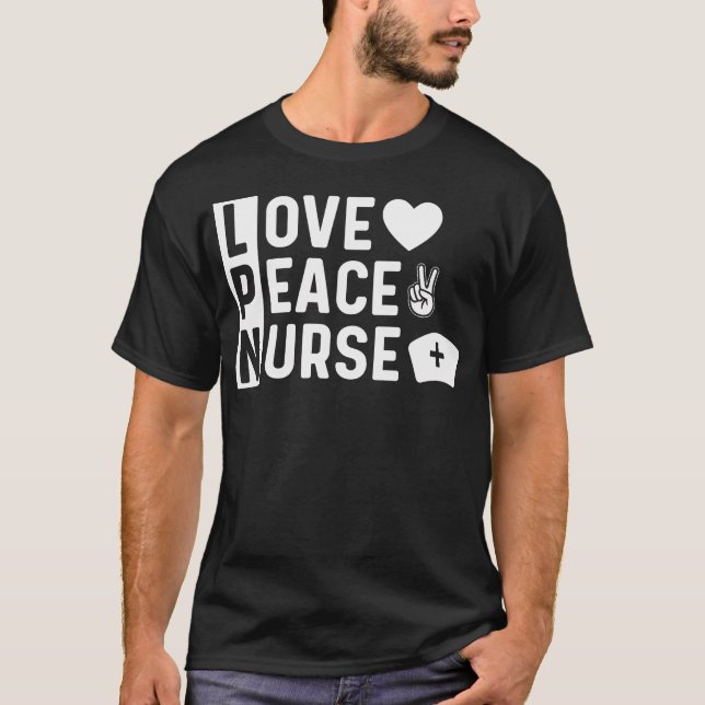 Lpn Liebe Frieden T-Shirt (Vorderseite)