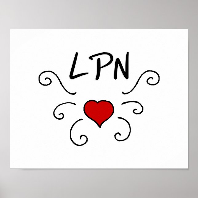 LPN Liebe Tattoo Poster (Vorne)