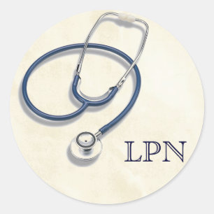 LPN lizenzierte Krankenversicherung Runder Aufkleber