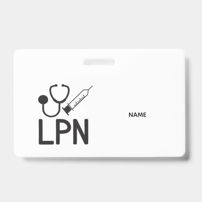 LPN-Namensschild Ausweis (Vorderseite)