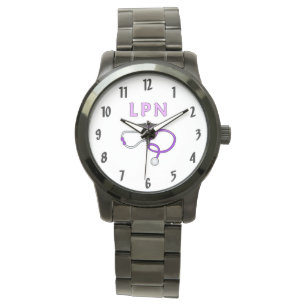 LPN Nurse Stethoscope Watch Armbanduhr
