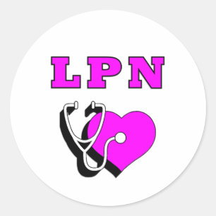 LPN Nurses Care Runder Aufkleber
