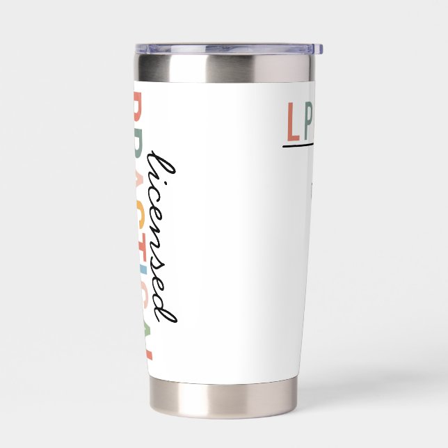 LPN Tumbler - Personalized Licensed Practical Nurs Thermobecher (Links)