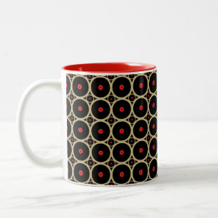 LPs und 45 Zweifarbige Tasse