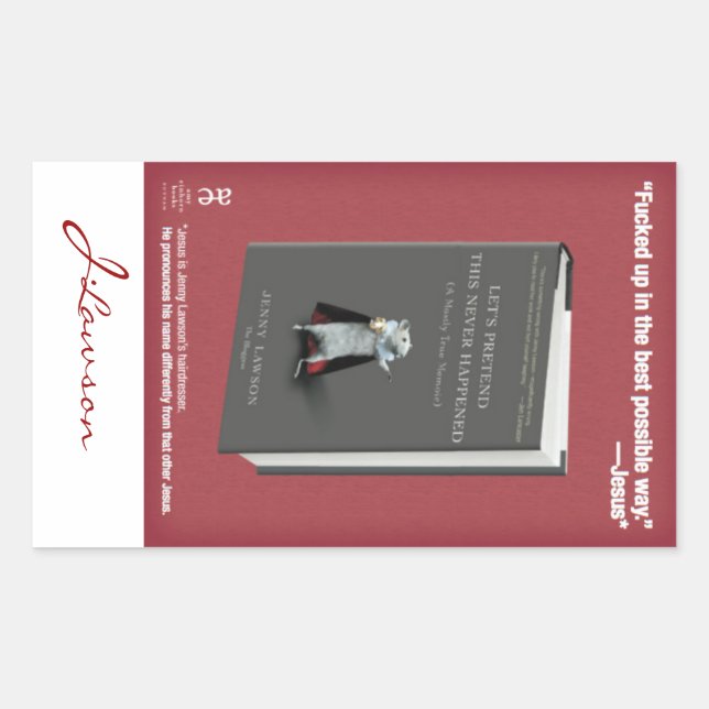 LPTNH-Aufkleber (Buchzeichen) - Blatt 4 Rechteckiger Aufkleber (Vorderseite)