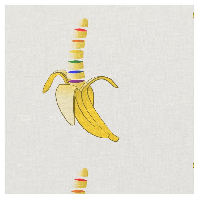 LQBQT Pride Humore Banana Stoff (Nahaufnahme)
