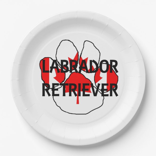 LR Name flatch paw Pappteller (Vorderseite)