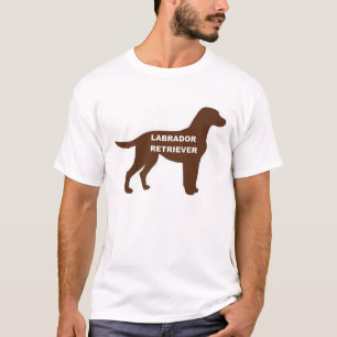 LR Schokolade Labrador Name Silhouette T-Shirt