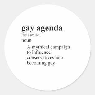 LSBTTIQ-AGENDA RUNDER AUFKLEBER